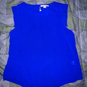 Chiffon electric blue top